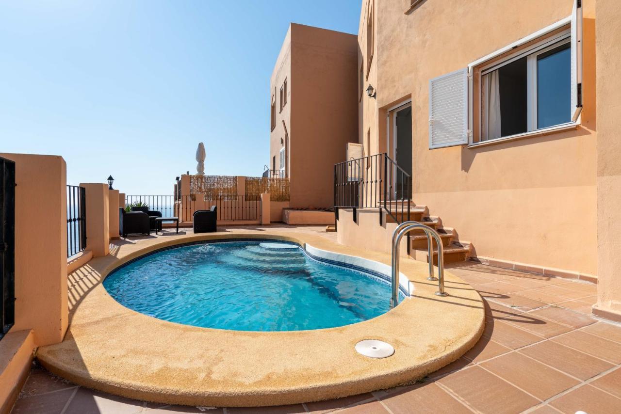 מוחקאר Chalet Con Vistas Al Mar Y Piscina מראה חיצוני תמונה