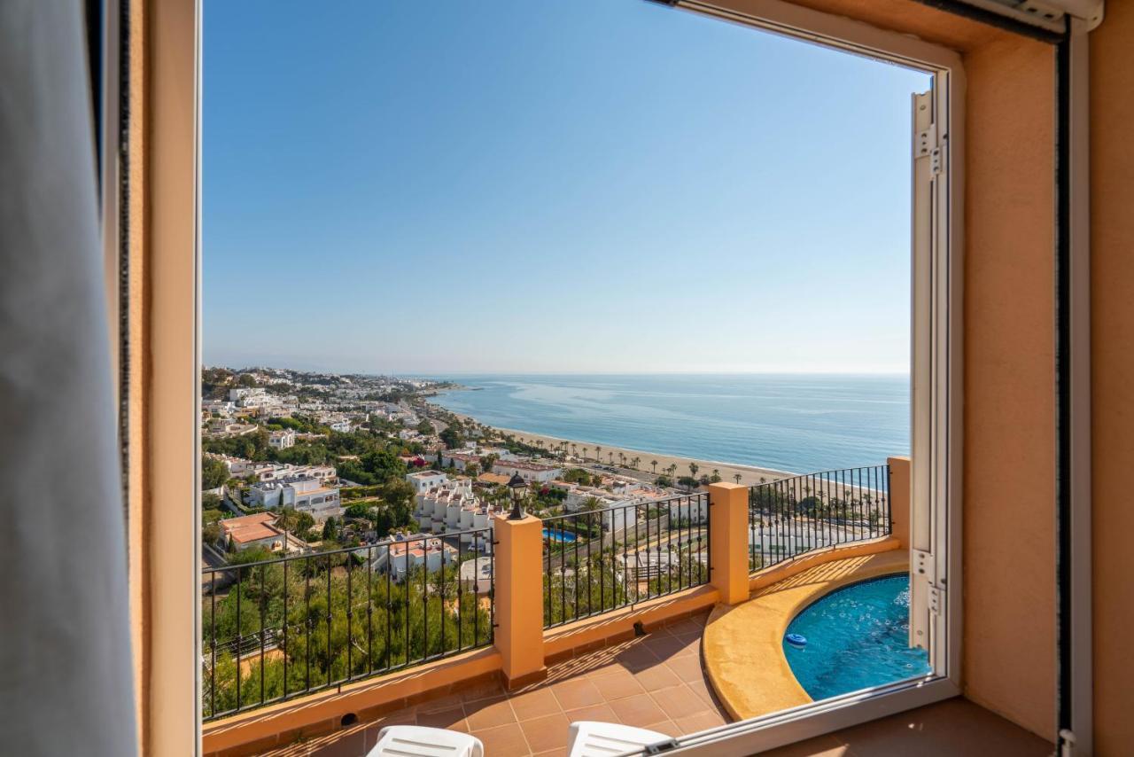 מוחקאר Chalet Con Vistas Al Mar Y Piscina מראה חיצוני תמונה